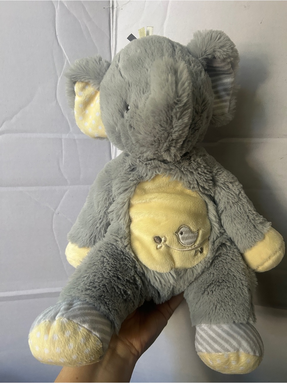 Douglas Baby Grey Elephant Lovey Plumpie Plush